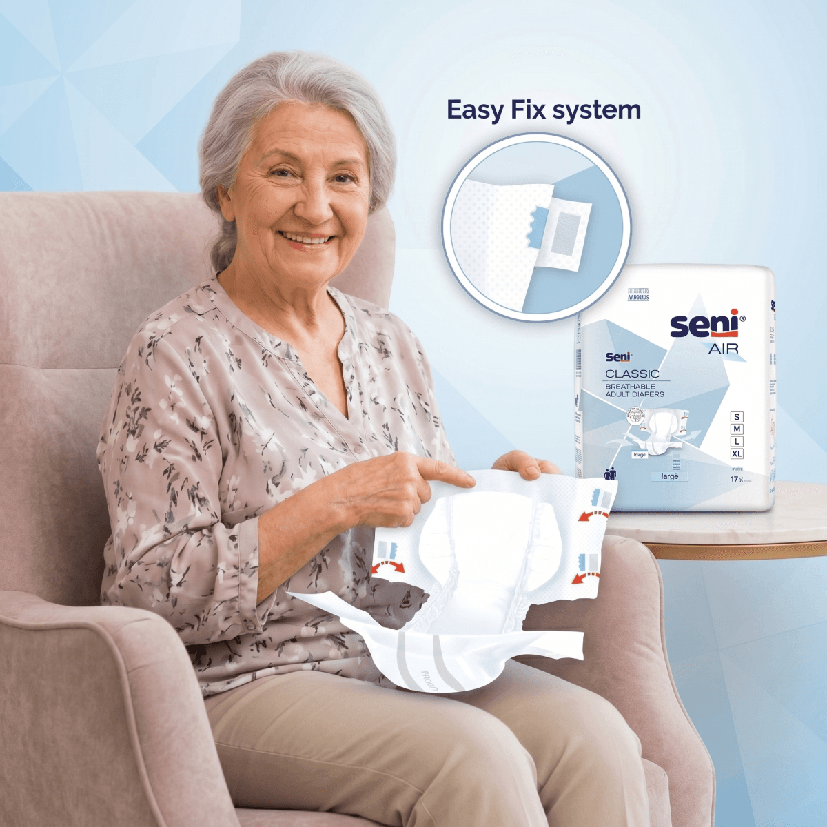 Seni Air Classic Breathable Adult Diapers thumbnail 2